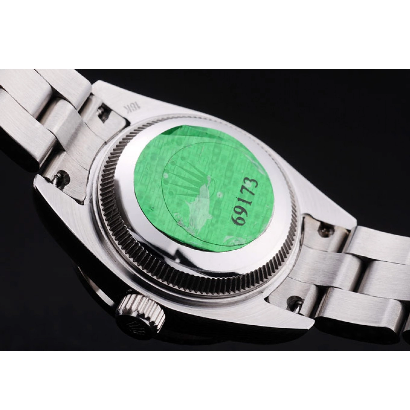 Good copy rolex watches 7474 Dial Rolex Silver Diamonds Bezel Polished Datejust Silver 0821